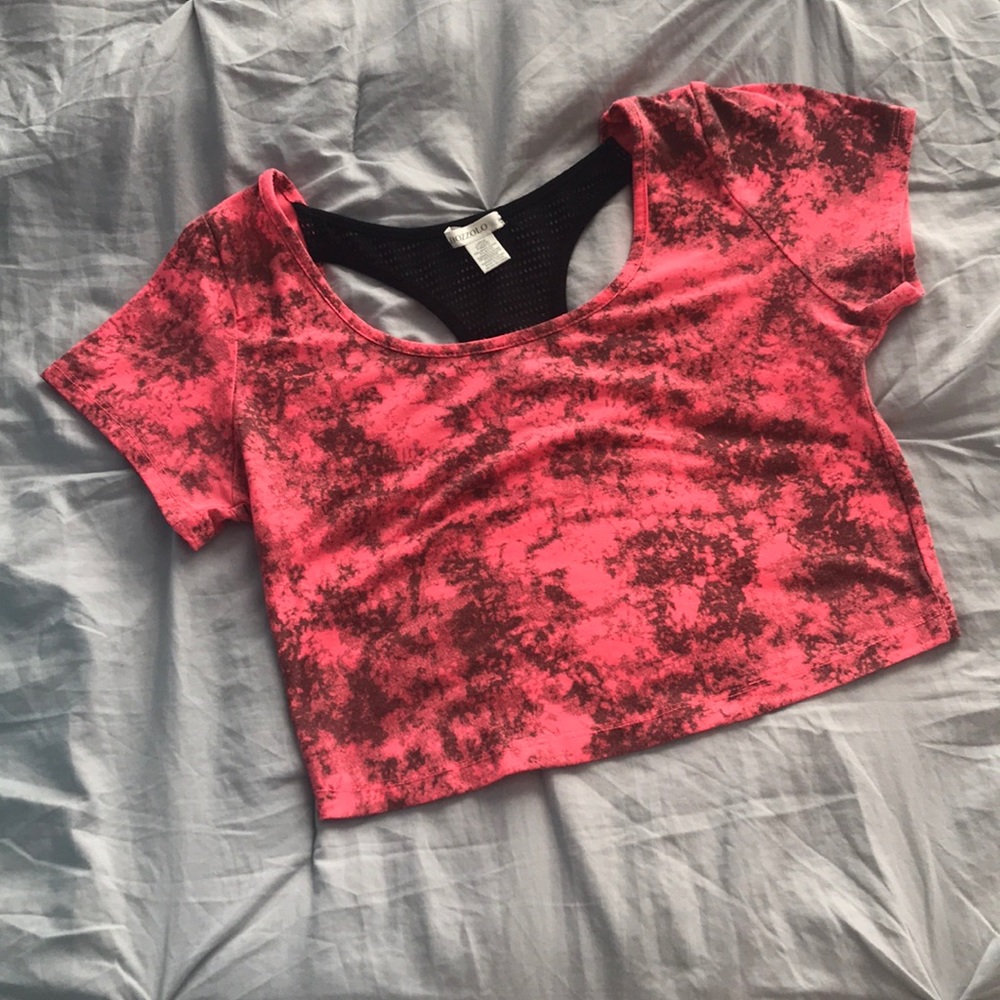 Juniors Neon Crop Top